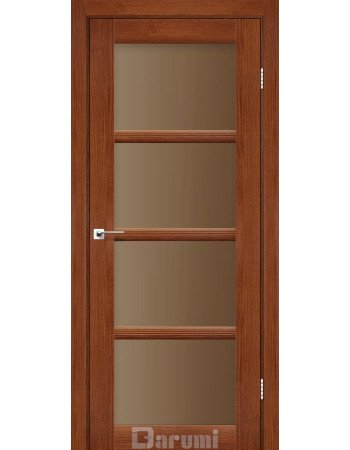 Межкомнатные двери ТМ DARUMI модель AVANT (Орех роял) с бронзовым стеклом