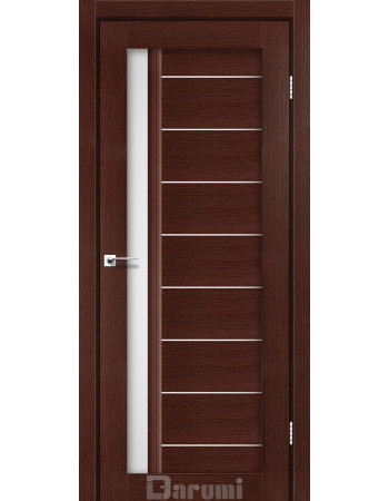 Межкомнатные двери ТМ DARUMI модель BORDO (Венге панга) со стеклом сатин