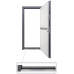 Входные двери Салют модель 8 металл МДФ RAL 7024 [Graphite grey] Графитовый серый