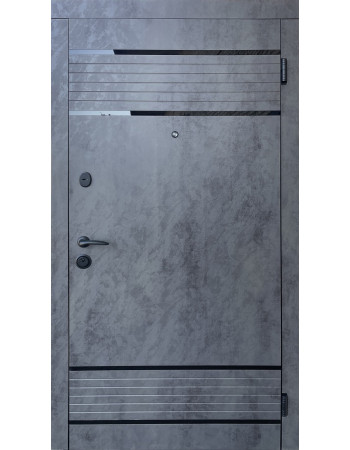 Двері Форт-М серія Комфорт модель ДУЕТ оксид темний\оксид світлий