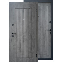 Двери Форт-М серия Комфорт модель ЛАЙН бетон темный/бетон темный