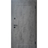 Двері Форт-М серія Комфорт модель ЛАЙН бетон темний/бетон темний