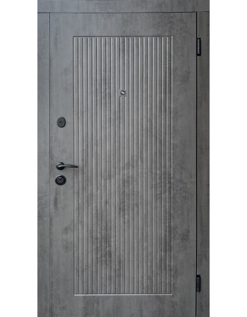 Двері Форт-М серія Комфорт модель ЛАЙН бетон темний/бетон темний