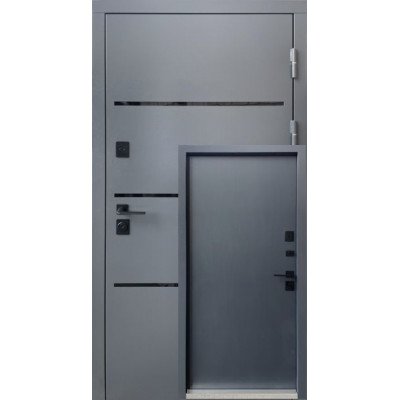 Входные двери Форт Трек Premium Металл-МДФ металл 7024/МДФ антрацит (улица)