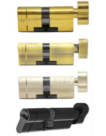 Дверной цилиндр HardLock K-серия 80мм (35х45Т) Черный (ключ-тумблер)