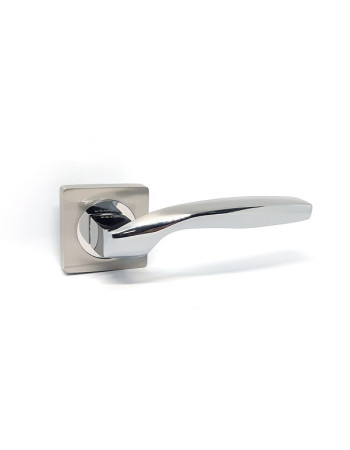 Ручка на розеті KEDR HRoz R06.045-AL-SN/CP (квадратна)