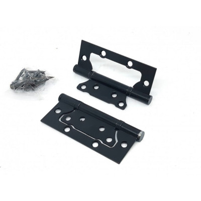Петля бабочка FLUSH KEDR 100*63*2.0mm - Черный матовый (BL) (узкая)