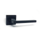 Дверная ручка на розетте KEDR HRoz R06.180-AL - Black mat (квадратная)