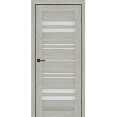 Межкомнатные двери KFD модель Comfort Дуб Скандинавский (PVC) стекло Сатин или стекло Черное BLK