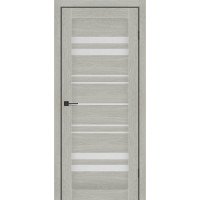 Межкомнатные двери KFD модель Comfort Дуб Скандинавский (PVC) стекло Сатин или стекло Черное BLK