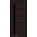 Межкомнатные двери KFD модель Grand Альба Венге (PVC) стекло Сатин или BLK черное стекло