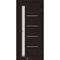 Міжкімнатні двері KFD модель Grand Альба Венге (PVC) скло Сатин або BLK чорне скло