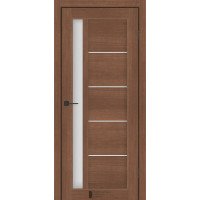 Міжкімнатні двері KFD модель Grand Вільха Італійська (PVC) скло Сатин або BLK чорне скло