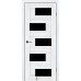 Межкомнатные двери KFD модель Palmira Бук Шале (PVC) стекло сатин или черное BLK