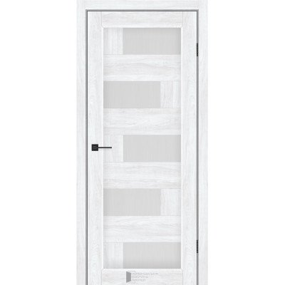 Міжкімнатні двері KFD модель Palmira Бук Шале (PVC) скло сатин або чорне BLK