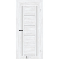 Міжкімнатні двері KFD модель Pandora колір Бук Шале скло сатин або чорне