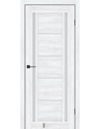 Міжкімнатні двері KFD модель Pandora колір Бук Шале скло сатин або чорне