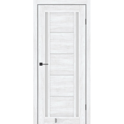 Міжкімнатні двері KFD модель Pandora колір Бук Шале скло сатин або чорне