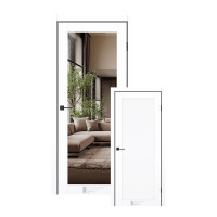 Двери КФД модель PRESTIGE 10 Белый Мат с односторонним зеркалом