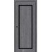 Двері КФД модель PRESTIGE 6 Бук Графіт  (PVC) скло Сатин або скло BLK чорне