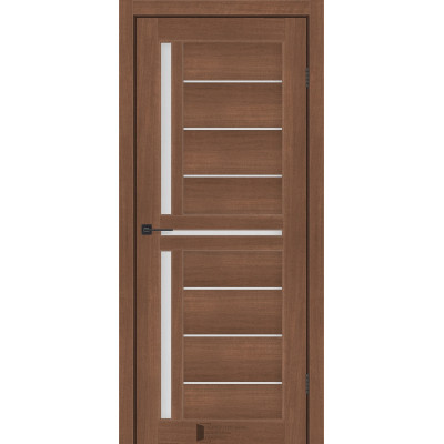 Межкомнатные двери KFD модель Sunrise (Ольха Итальянская NEW) стекло Сатин или стекло BLK Черное