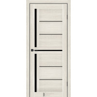 Двері KFD модель Viktoria Дуб Гімалайський (PVC) скло Сатин або Чорне