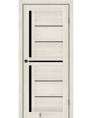 Двері KFD модель Viktoria Дуб Гімалайський (PVC) скло Сатин або Чорне