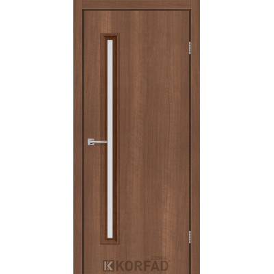 Двери Korfad Express модель CORNER GLASS-01 Ольха Горская стекло сатин или черное