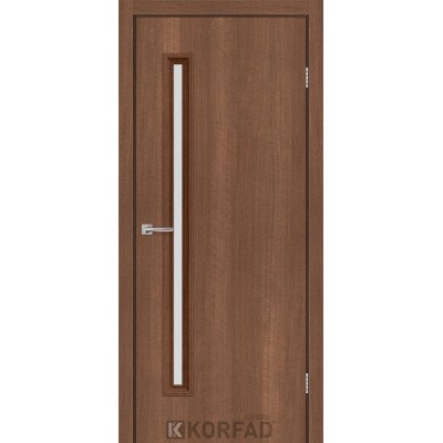 Двери Korfad Express модель CORNER GLASS-01 Ольха Горская стекло сатин или черное