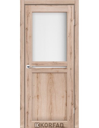 Межкомнотные двери Корфад Коллекция MILANO Модель ML-04 (Дуб тобакко) 