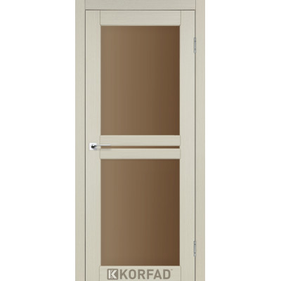 Межкомнотные двери Корфад Коллекция MILANO Модель ML-05 (Дуб белёный) с бронзовым стеклом