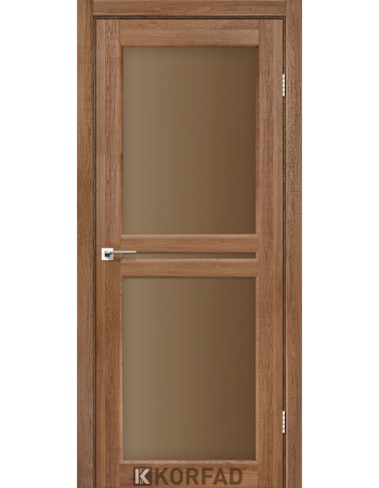 Межкомнатные Двери Корфад Коллекция MILANO Модель ML-05 (Дуб браш) с бронзовым стеклом