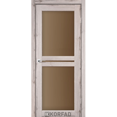 Межкомнотные двери Корфад Коллекция MILANO Модель ML-05 (Дуб нордик) с бронзовым стеклом