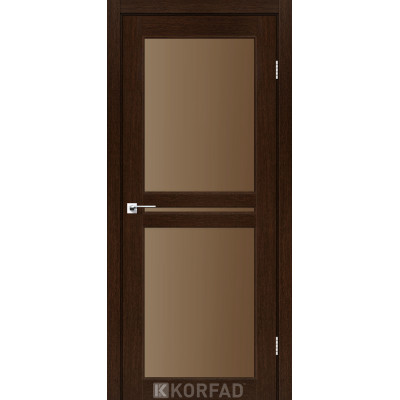 Межкомнатные двери Корфад Коллекция MILANO Модель ML-05 (Венге) с бронзовым стеклом