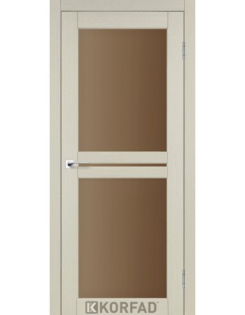 Межкомнотные двери Корфад Коллекция MILANO Модель ML-05 (Дуб белёный) с бронзовым стеклом