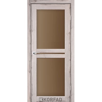 Межкомнотные двери Корфад Коллекция MILANO Модель ML-05 (Дуб нордик) с бронзовым стеклом