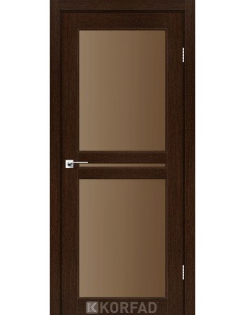 Межкомнатные двери Корфад Коллекция MILANO Модель ML-05 (Венге) с бронзовым стеклом
