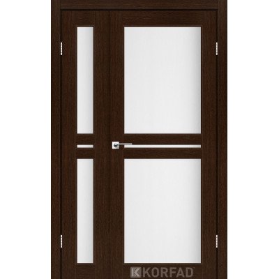 Межкомнотные двери Корфад Коллекция MILANO Модель ML-06 (Венге) полуторные