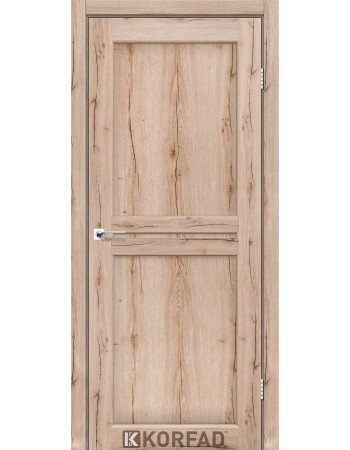 Межкомнотные двери Корфад Коллекция MILANO Модель ML-01 (Дуб тобакко) 