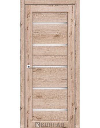 Межкомнатные двери Корфад Коллекция PORTO Модель PR-02 (Дуб тобакко)