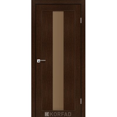 Межкомнатные двери Корфад Коллекция PORTO Модель PR-10 (Венге) с Бронзовым стеклом
