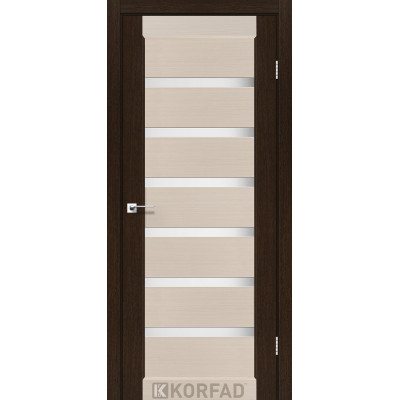 Межкомнотные двери Корфад Коллекция PORTO COMBI COLORE Модель PC-01 (комбинированный дуб белёный/венге) 