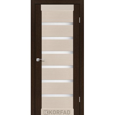 Межкомнотные двери Корфад Коллекция PORTO COMBI COLORE Модель PC-01 (комбинированный дуб белёный/венге) 