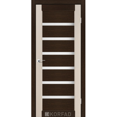 Межкомнотные двери Корфад Коллекция PORTO COMBI COLORE Модель PC-02 (комбинированный дуб белёный/венге) 