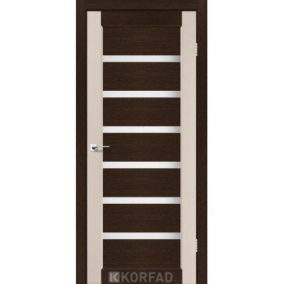Межкомнотные двери Корфад Коллекция PORTO COMBI COLORE Модель PC-02 (комбинированный дуб белёный/венге) 