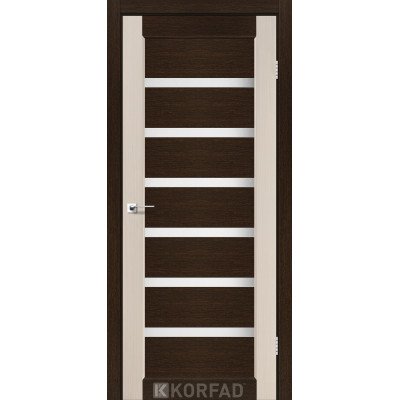 Межкомнотные двери Корфад Коллекция PORTO COMBI COLORE Модель PC-02 (комбинированный дуб белёный/венге) 