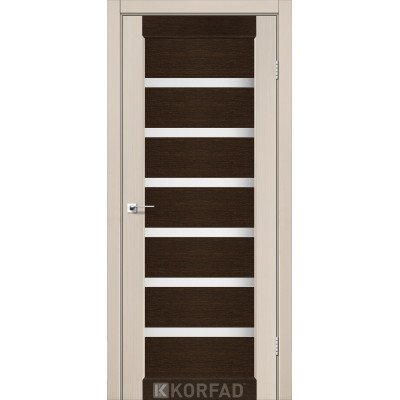 Міжкімнатні Двері Корфад Колекція PORTO COMBI COLORE Модель PC-02 (комбінований дуб білений/венге) 