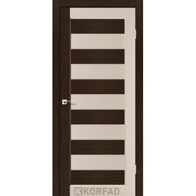 Межкомнотные двери Корфад Коллекция PORTO COMBI COLORE Модель PC-03 (комбинированный дуб белёный/венге) 