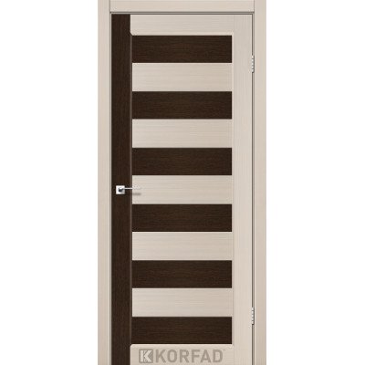 Межкомнотные двери Корфад Коллекция PORTO COMBI COLORE Модель PC-03 (комбинированный дуб белёный/венге) 