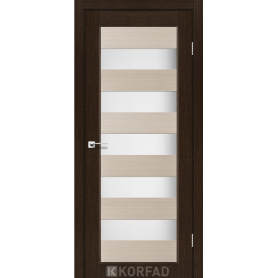 Межкомнотные двери Корфад Коллекция PORTO COMBI COLORE Модель PC-04 (комбинированный дуб белёный/венге) 